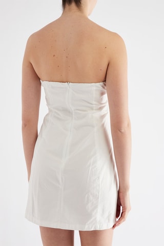 Strapless Jurk Wit