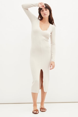 Lange jurk - Ecru