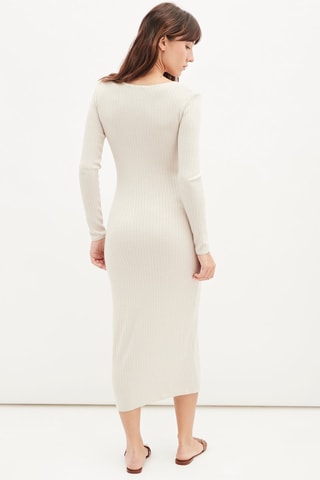 Lange jurk - Ecru
