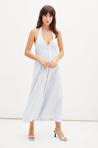 Lange jurk - Hemelsblauw