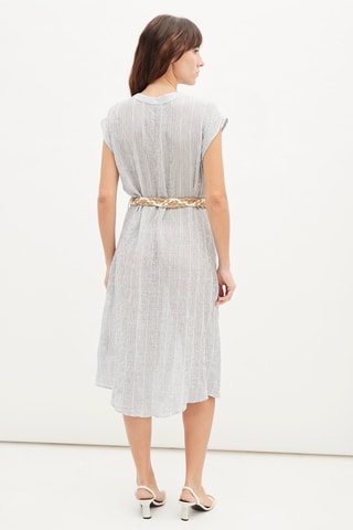 Midi-jurk - Blauw en Wit