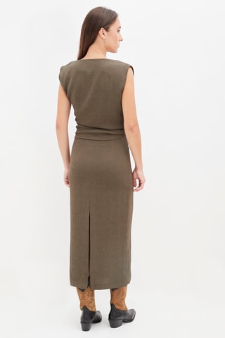 Rechte Jurk Bruin