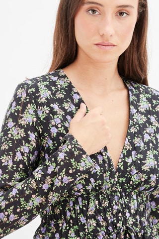 Rechte Jurk Zwart en Groen