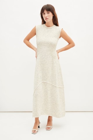 Lange jurk - Ecru