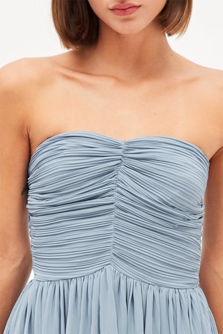 Strapless Jurk - Lichtblauw