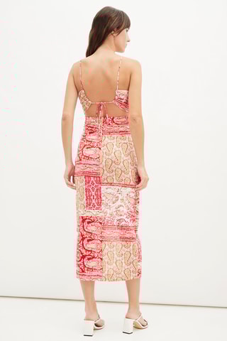 Lange Jurk - Rook en Okergeel