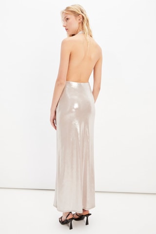 Lange Jurk - Zilverkleurig