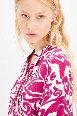 Jurk met Ruches - Roze