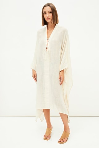 Linnen Kaftan - Wit