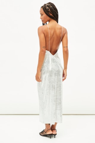 Lange Jurk - Zilverkleurig