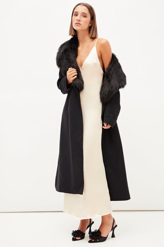 Lange Jurk - Crèmekleurig