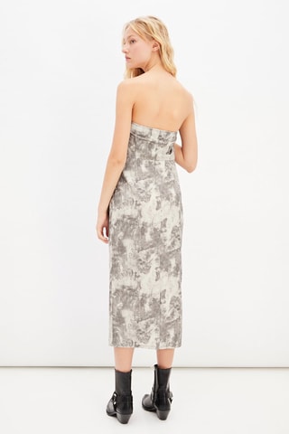 Strapless Jurk - Grijs