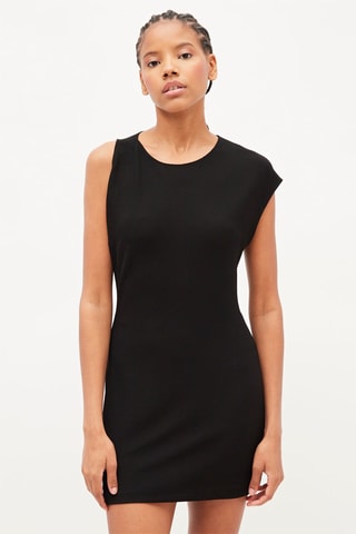 Asymmetrische jurk - Zwart