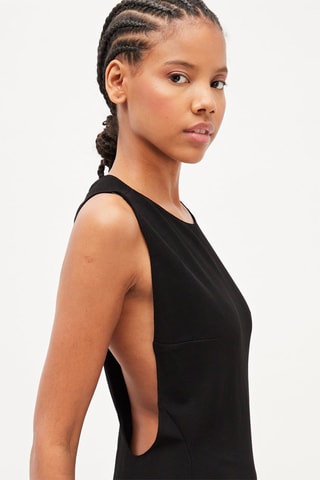 Asymmetrische jurk - Zwart