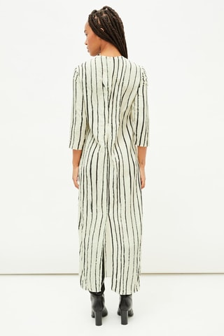 Lange Jurk - Wit en Zwart