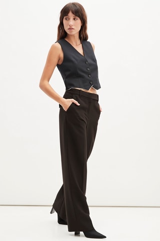 Wollen Gilet - Marineblauw