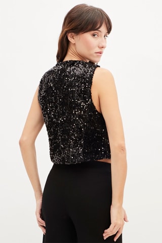 Mouwloze Colbert - Zwart