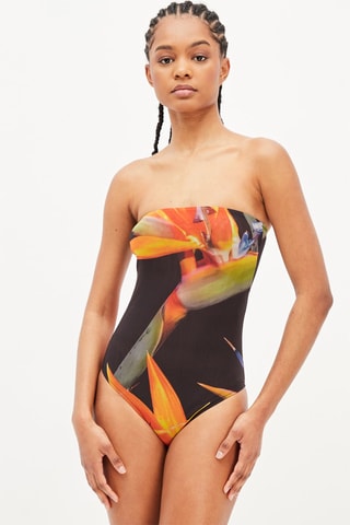 Bodysuit Bandeau Bruin en Oranje