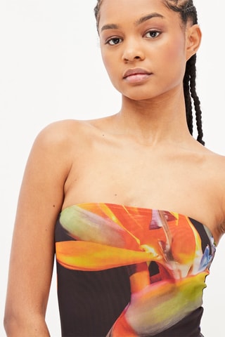 Bodysuit Bandeau Bruin en Oranje