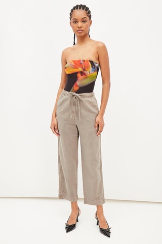 Bodysuit Bandeau Bruin en Oranje