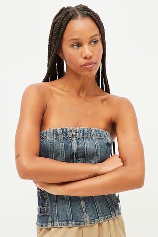 Jeans korset - Blauw