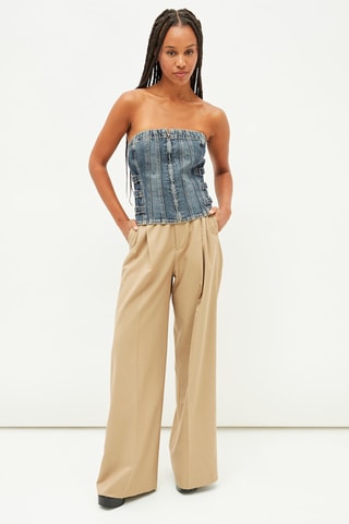 Jeans korset - Blauw