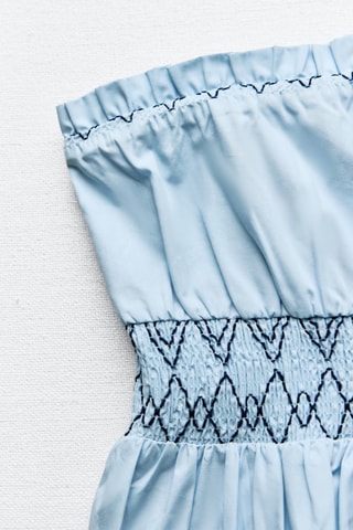 Strapless Top - Blauw 