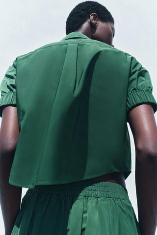 Korte Blouse - Donkergroen