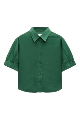 Korte Blouse - Donkergroen