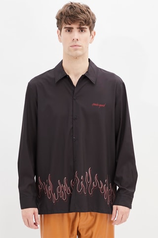 Overhemd Regular Fit Zwart