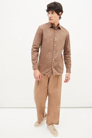 Overhemd - Bruin