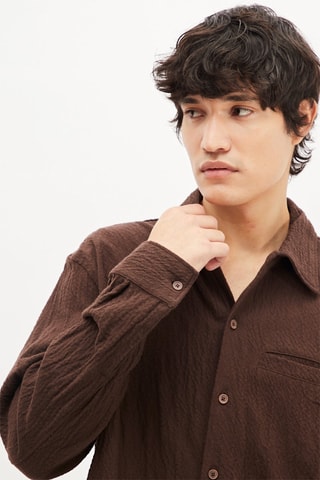 Overhemd - Bruin