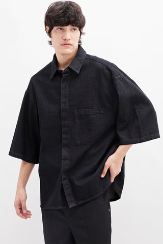 Spijkerblouse - Donkerblauw