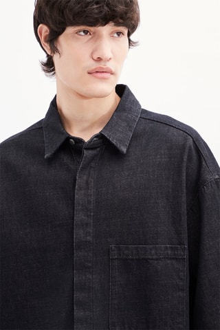 Spijkerblouse - Donkerblauw