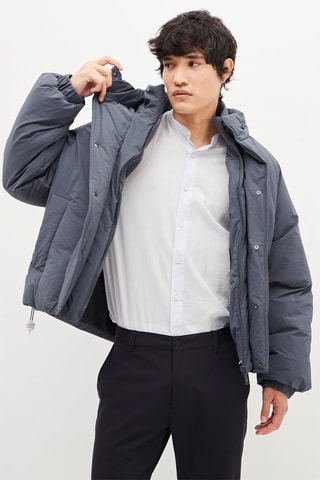 Gewatteerde Jas - Donkerblauw