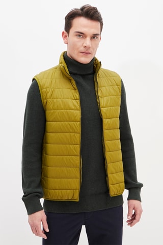 Doudoune sans manches Moutarde