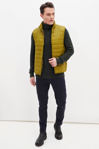 Doudoune sans manches Moutarde