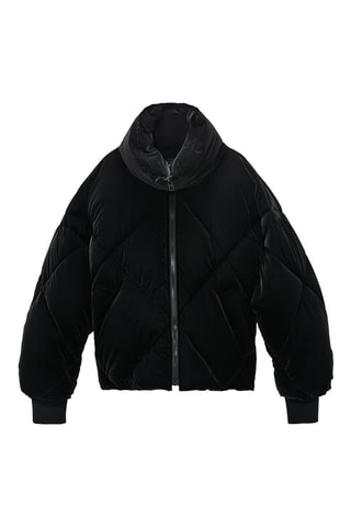 Gewatteerde Jas - Zwart