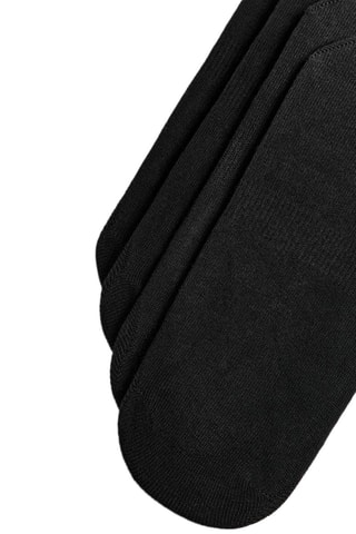 4 Paar Kussenvoetjes - Zwart