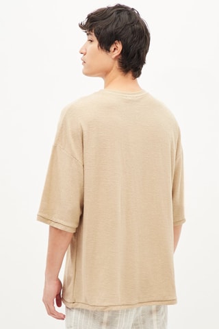 Oversized T-shirt - Beige