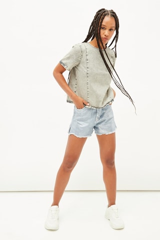 T-shirt Slim Fit - Grijs