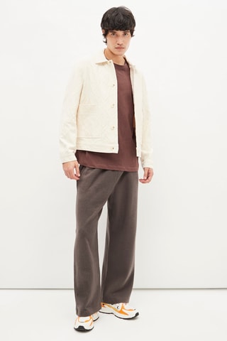 Linnen T-shirt - Bruin