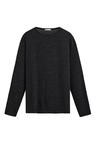 T-shirt - Gemêleerd Zwart