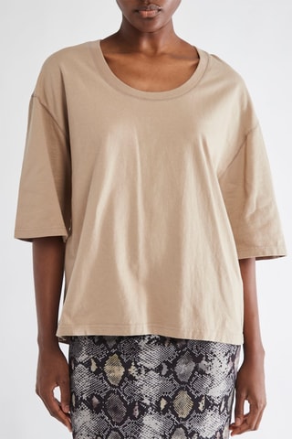Oversized T-shirt - Taupe