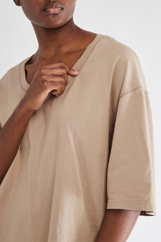 Oversized T-shirt - Taupe