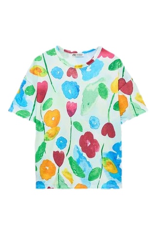 T-shirt - Wit en Lichtgroen