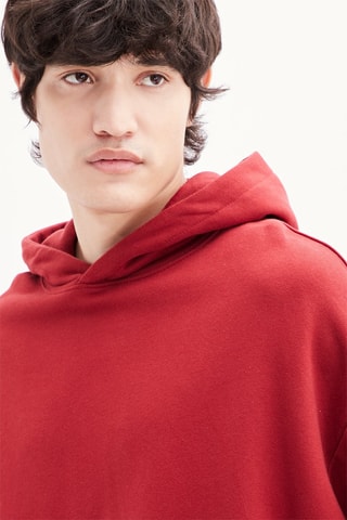 Oversized Sweater met Capuchon - Rood