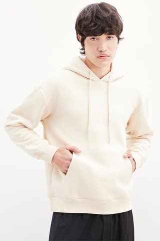 Sweater met capuchon - Ecru