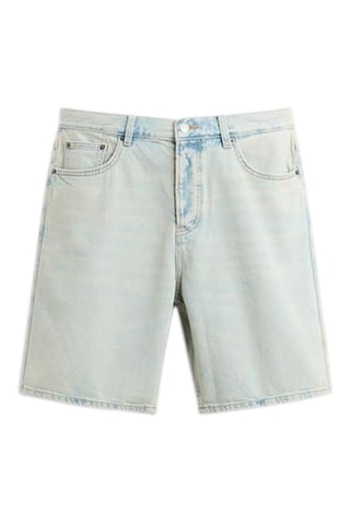 Spijkershort straight fit - Lichtblauw