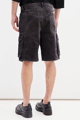 Jeansbermuda - Zwart